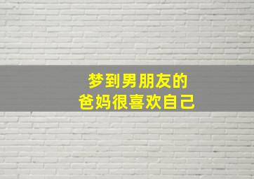 梦到男朋友的爸妈很喜欢自己