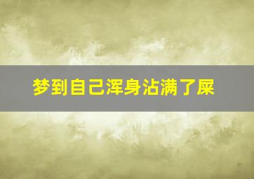 梦到自己浑身沾满了屎