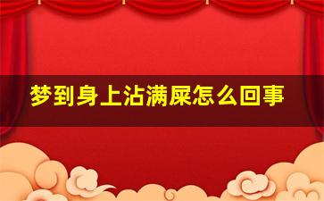 梦到身上沾满屎怎么回事