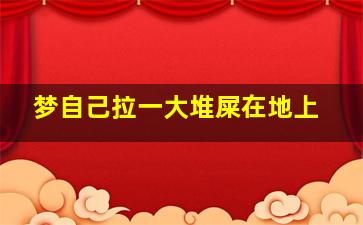 梦自己拉一大堆屎在地上