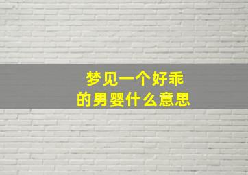 梦见一个好乖的男婴什么意思