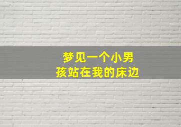 梦见一个小男孩站在我的床边