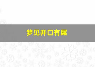 梦见井口有屎