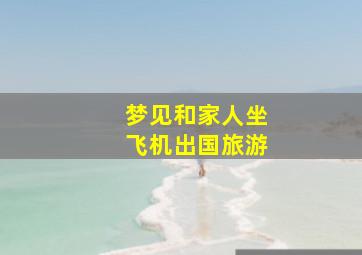 梦见和家人坐飞机出国旅游