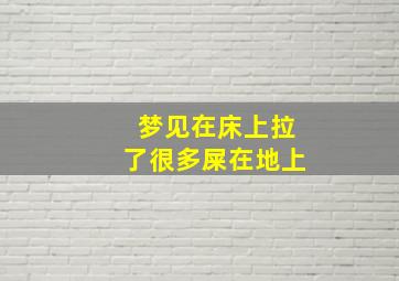 梦见在床上拉了很多屎在地上