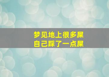 梦见地上很多屎自己踩了一点屎