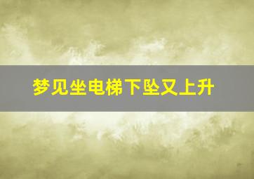 梦见坐电梯下坠又上升