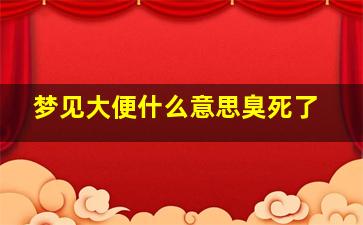 梦见大便什么意思臭死了