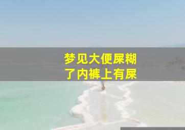 梦见大便屎糊了内裤上有屎