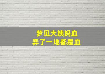 梦见大姨妈血弄了一地都是血