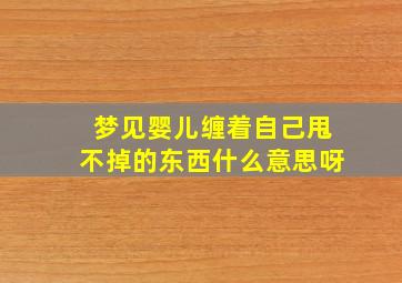 梦见婴儿缠着自己甩不掉的东西什么意思呀