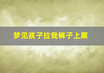 梦见孩子拉我裤子上屎