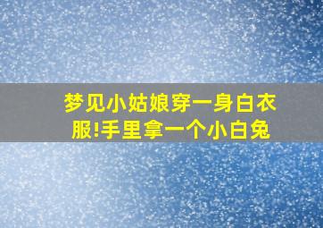 梦见小姑娘穿一身白衣服!手里拿一个小白兔