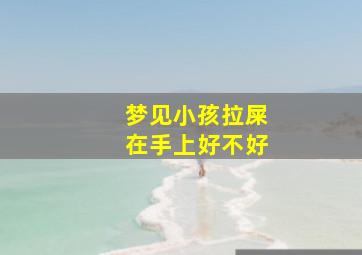 梦见小孩拉屎在手上好不好