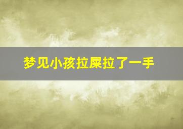 梦见小孩拉屎拉了一手