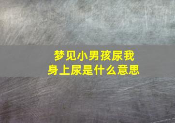 梦见小男孩尿我身上尿是什么意思