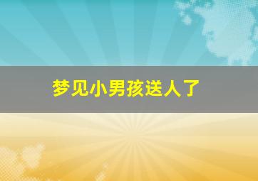 梦见小男孩送人了