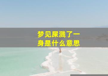 梦见屎溅了一身是什么意思