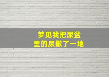 梦见我把尿盆里的尿撒了一地