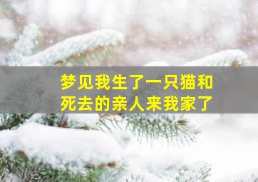 梦见我生了一只猫和死去的亲人来我家了