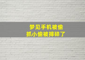 梦见手机被偷抓小偷被摔碎了