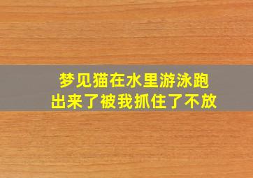 梦见猫在水里游泳跑出来了被我抓住了不放