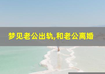 梦见老公出轨,和老公离婚