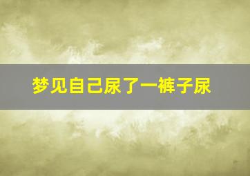 梦见自己尿了一裤子尿