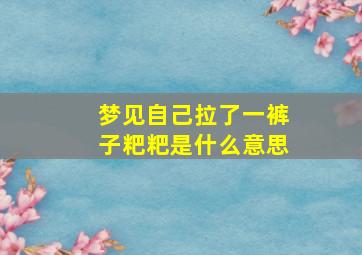 梦见自己拉了一裤子粑粑是什么意思