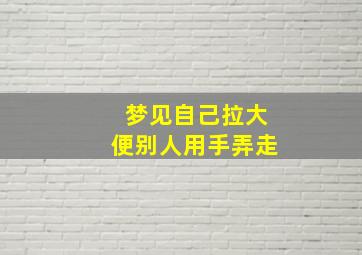 梦见自己拉大便别人用手弄走