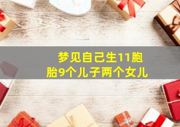 梦见自己生11胞胎9个儿子两个女儿