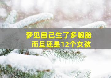 梦见自己生了多胞胎而且还是12个女孩