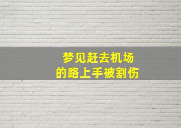 梦见赶去机场的路上手被割伤