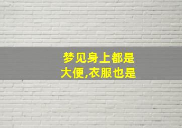 梦见身上都是大便,衣服也是