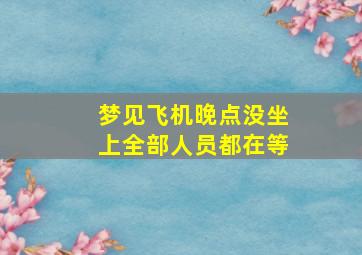 梦见飞机晚点没坐上全部人员都在等