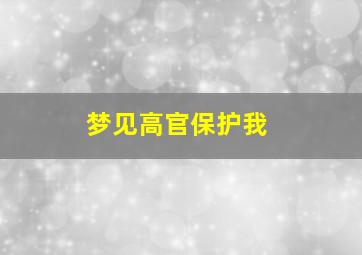 梦见高官保护我