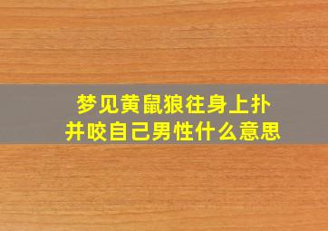 梦见黄鼠狼往身上扑并咬自己男性什么意思