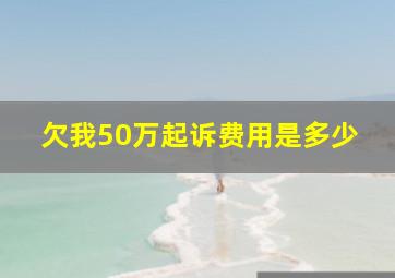 欠我50万起诉费用是多少