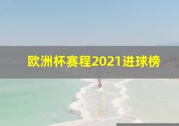 欧洲杯赛程2021进球榜