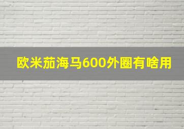 欧米茄海马600外圈有啥用