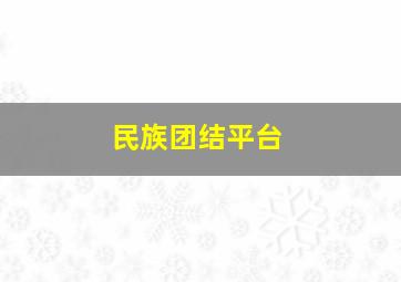 民族团结平台