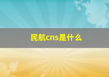 民航cns是什么