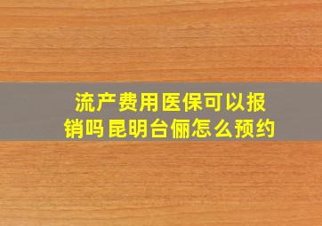 流产费用医保可以报销吗昆明台俪怎么预约