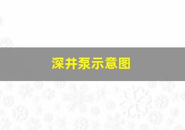 深井泵示意图