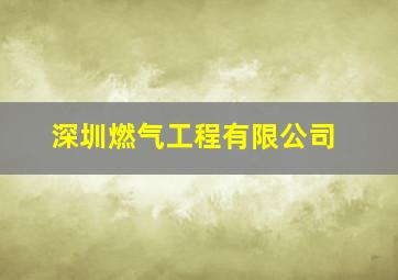 深圳燃气工程有限公司