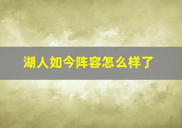 湖人如今阵容怎么样了