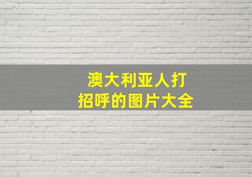 澳大利亚人打招呼的图片大全