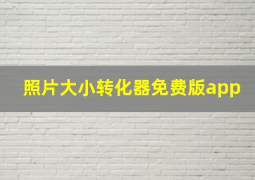 照片大小转化器免费版app