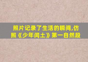 照片记录了生活的瞬间,仿照《少年闰土》第一自然段