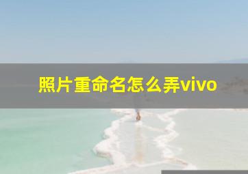 照片重命名怎么弄vivo